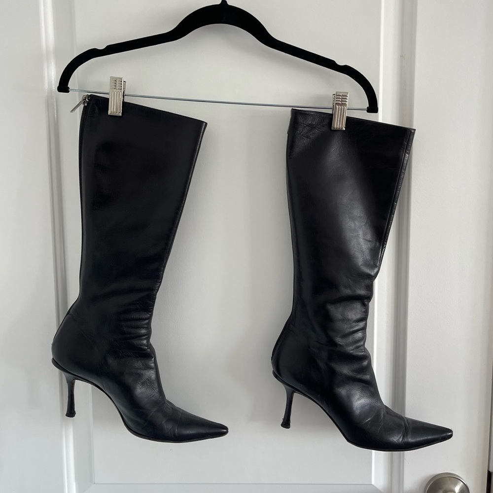 Jimmy Choo Black Heeled Boots